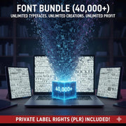 Font Bundle (40,000+)