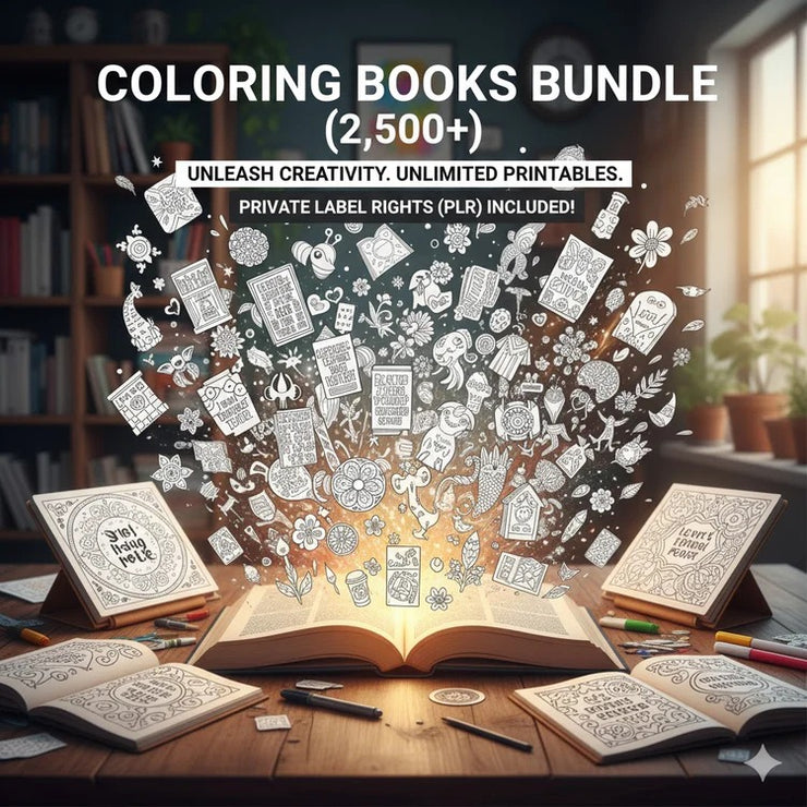 Coloring Books Bundle (2,500+)
